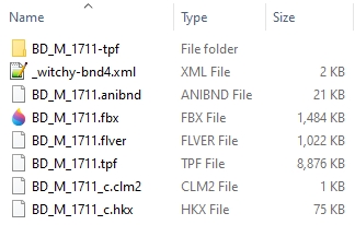Finery folder after .tpf file extracted
